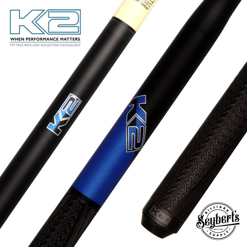 K2 Black and Blue 5 in 1 Break/Jump Pool Cue - KLJBBL