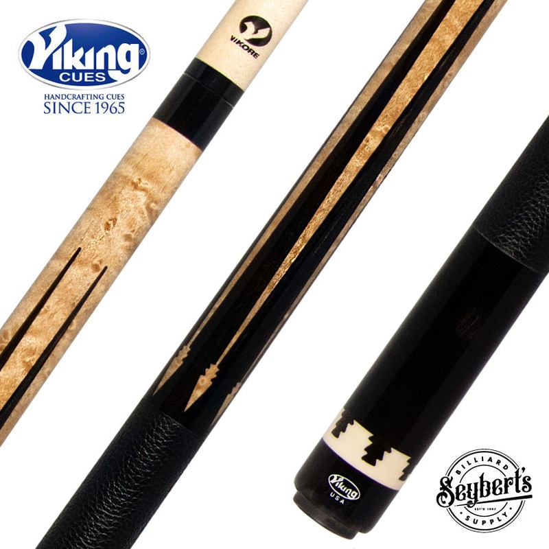Viking Two-Feather Coyote Pool Cue with Vikore Shaft - SG-TF-CT2 New Design