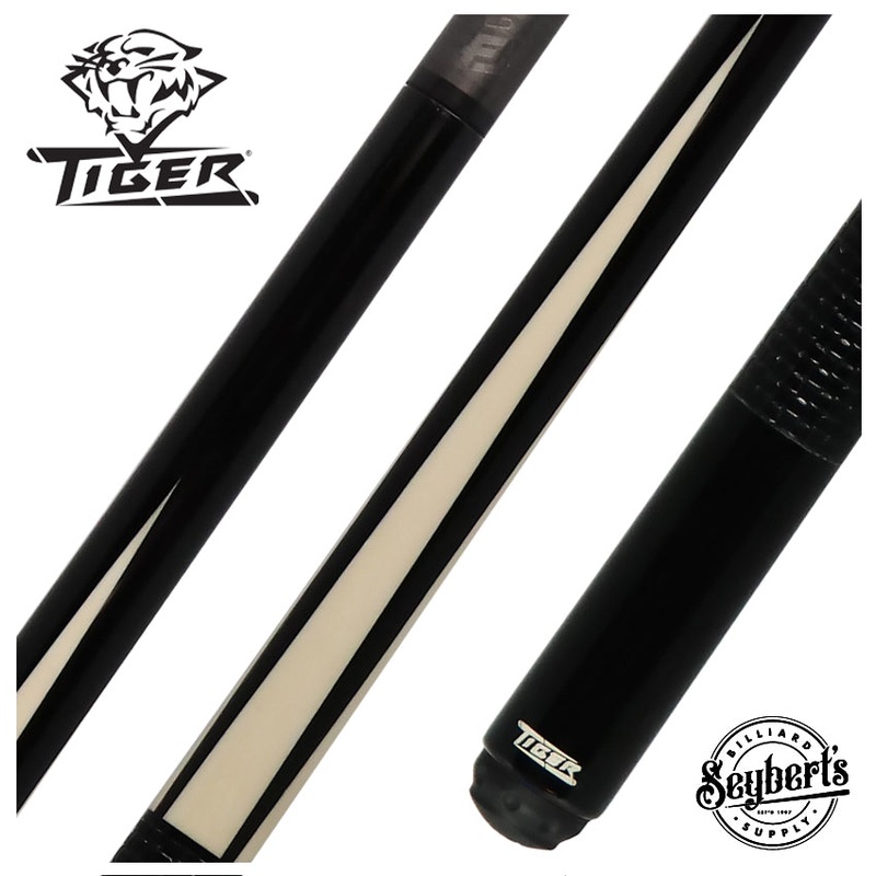 Tiger Tuxedo Performance Cue - Fortis LD Shaft and Leather Weave Wrap - TUX-2WLD