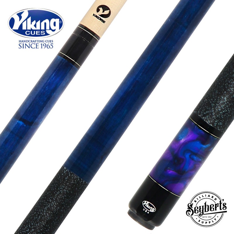 Viking Bedlam Series Cue - Blue Stain and Pearl - BE0107