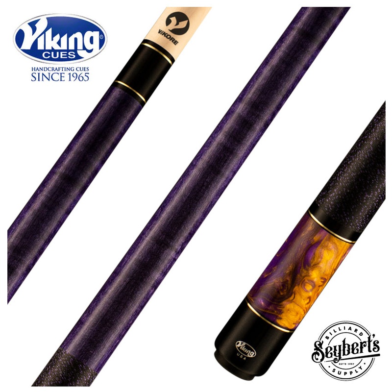 Viking Bedlam Series Play Cue - Purple-Stained Maple with Purple Haze Pearl - BE0106