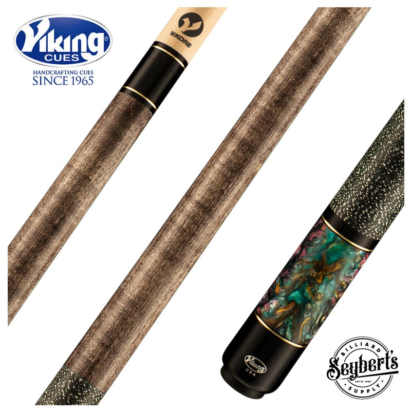 Viking Bedlam Series Smoke-Stained Maple with Galaxy Shimmer Pearl Play Cue - BE0111
