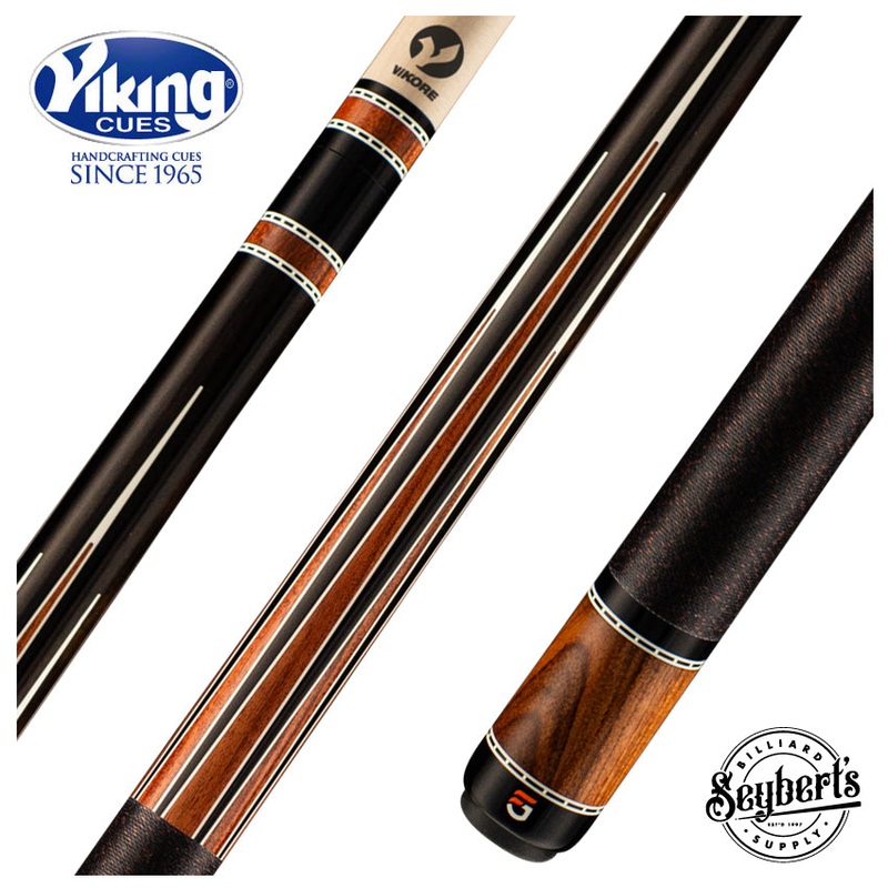Viking Fedor Gorst Co-Branded Ovation Series West African Ebony with Pau Ferro and White Pearl Inlays Play Cue - OV0400