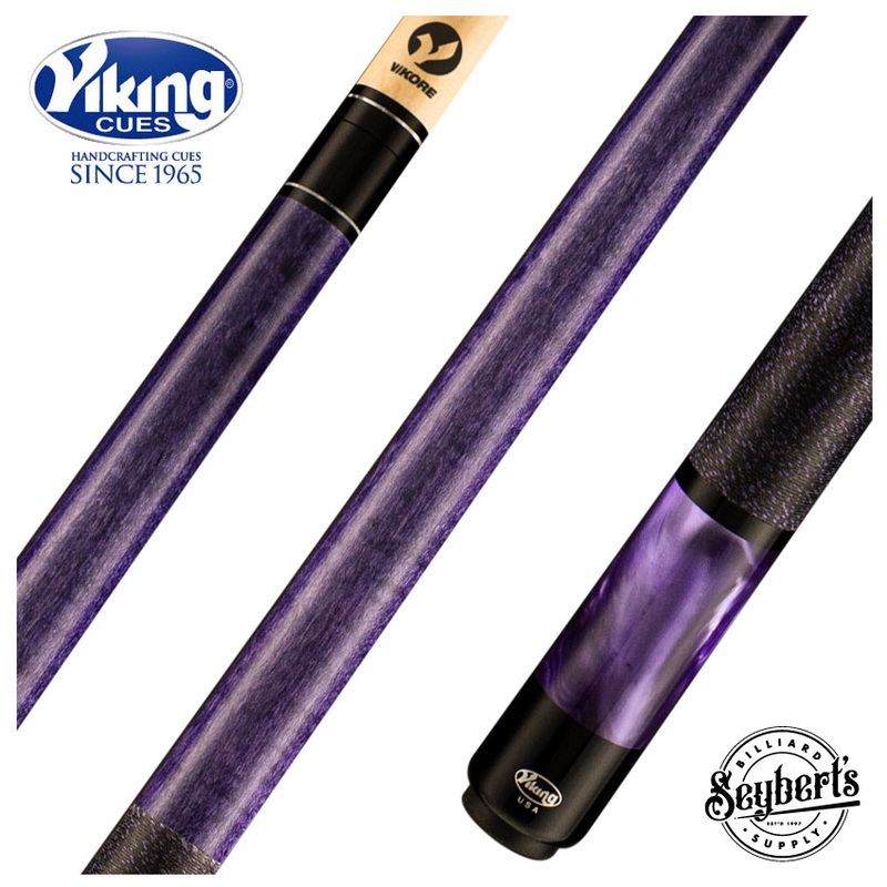 Viking Storm Series Concord-Stained Maple with Purple Premium Pearl Play Cue - ST0706