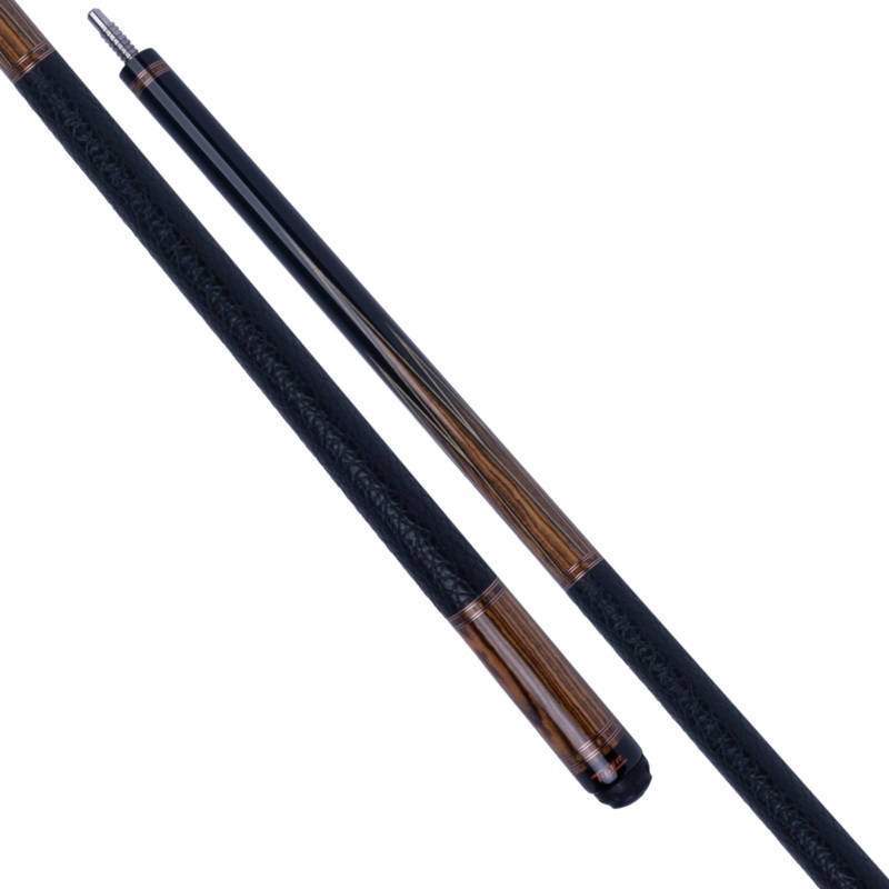 Tiger LX5 Ebony and Bocote Pool Cue with Buffalo Leather Wrap