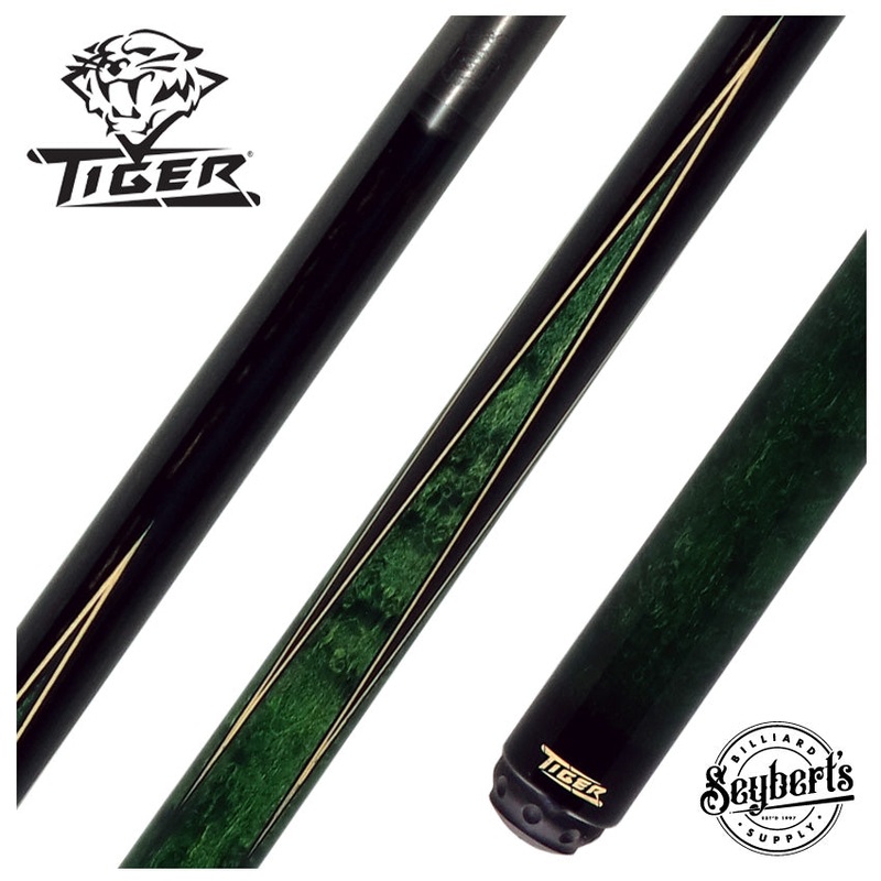 Tiger Traveler Performance Series with Green Stain Pool Cue - Fortis PRO Carbon Shaft