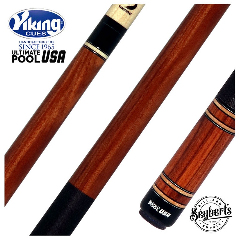 Viking Ultimate Pool USA Range Series Pau Ferro Pool Cue with Black and Walnut Linen Wrap