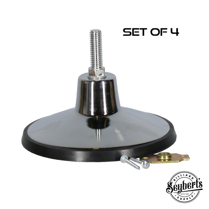 Chrome Leg Levelers (set of 4)