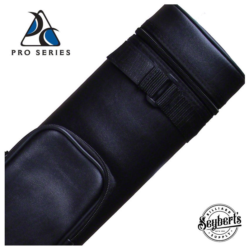 Pro Series Traditional Black 2x2 Hard Pool Cue Case - PR22VA