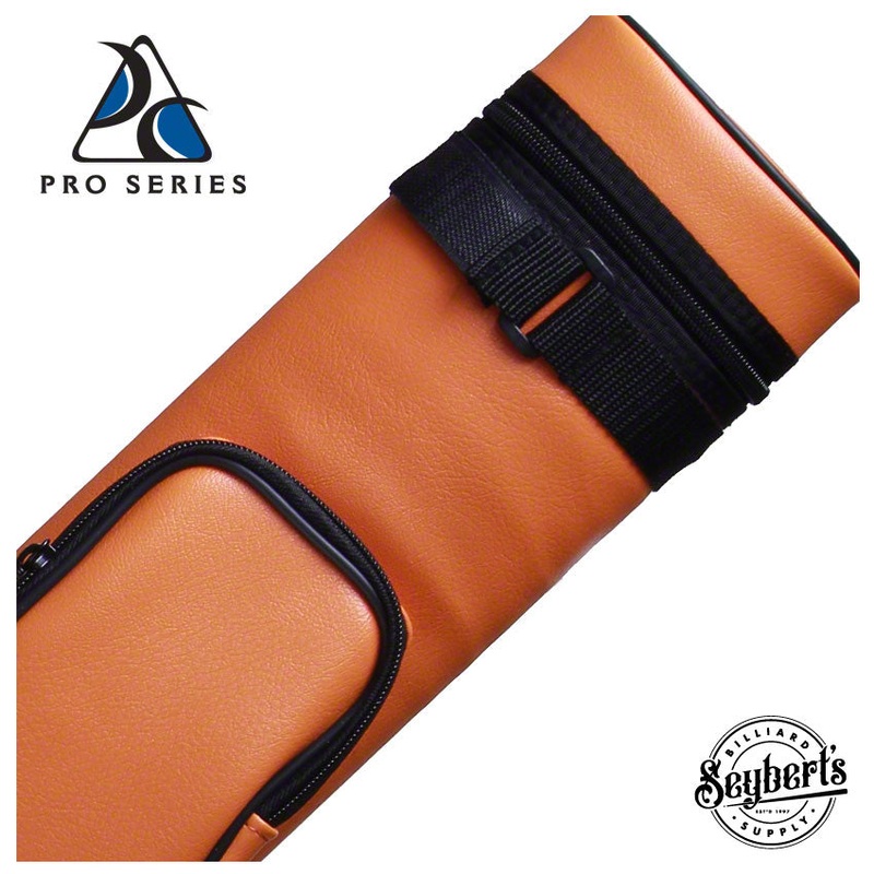 Pro Series Traditional Orange 2x2 Hard Pool Cue Case - PR22VO