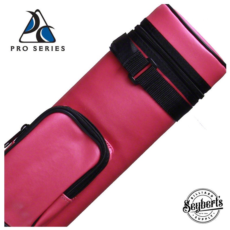 Pro Series Traditional Pink 2x2 Hard Pool Cue Case - PR22VPK