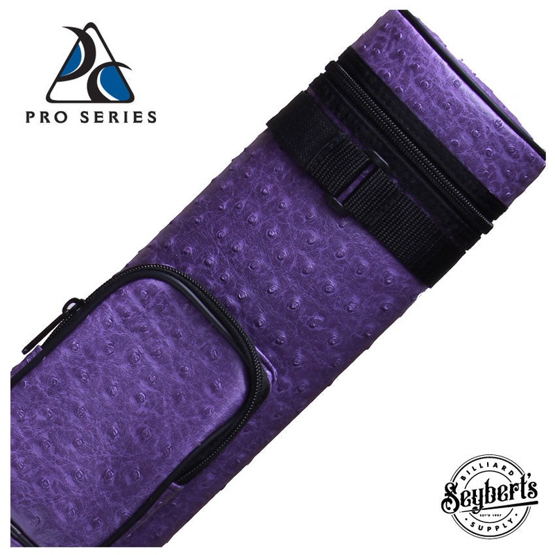 Pro Series Traditional Purple 2x2 Hard Pool Cue Case - PR22VPR