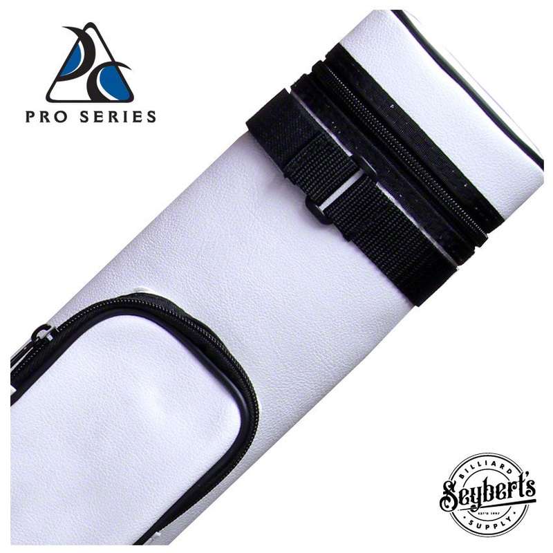 Pro Series Traditional White 2x2 Hard Pool Cue Case - PR22VW