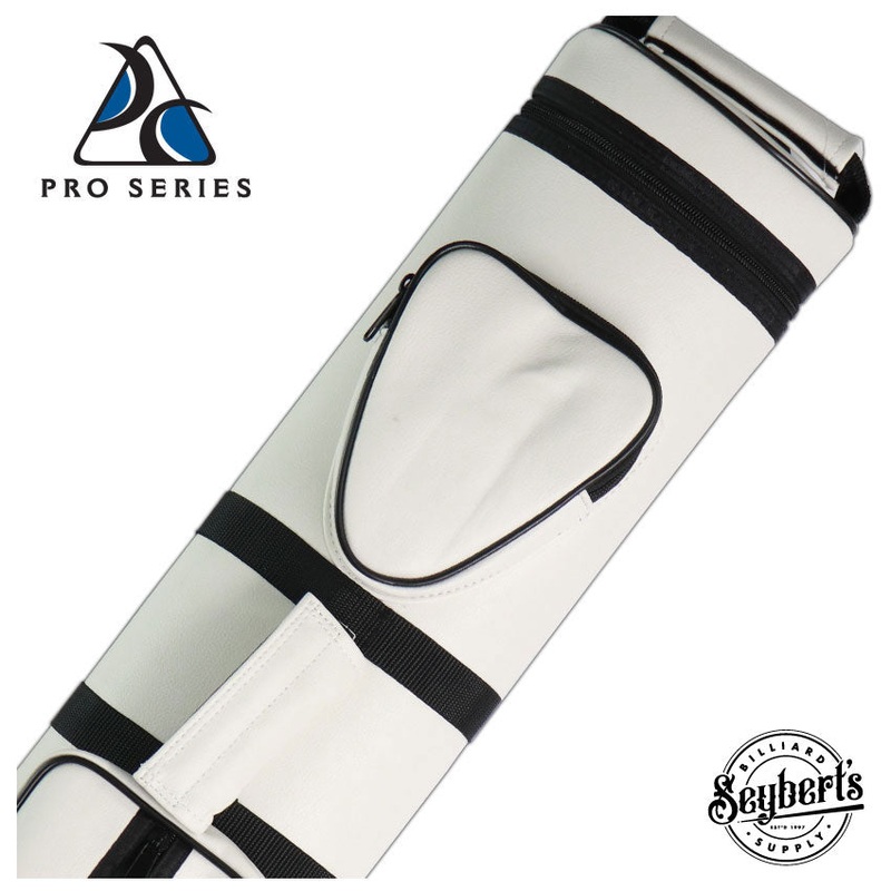 Pro Series White Oval 3x5 Hard Pool Cue Case - PRO35NLW