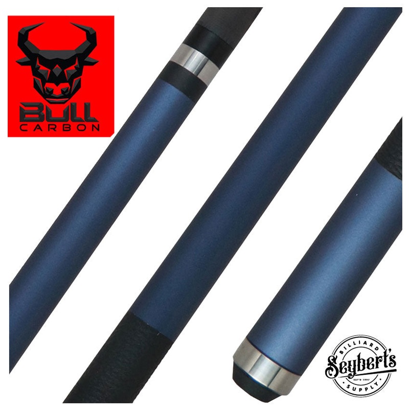 Bull Carbon Blue Stained Pool Cue with Bull Carbon Shaft - LD12