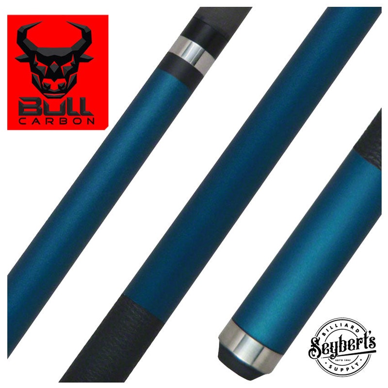 Bull Carbon Teal Stained Pool Cue with Bull Carbon Shaft - LD14