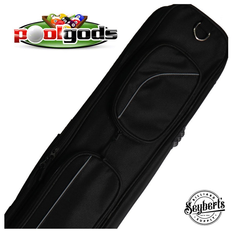 Pool Gods Black 3x4 Soft Pool Cue Case - PGS34BK