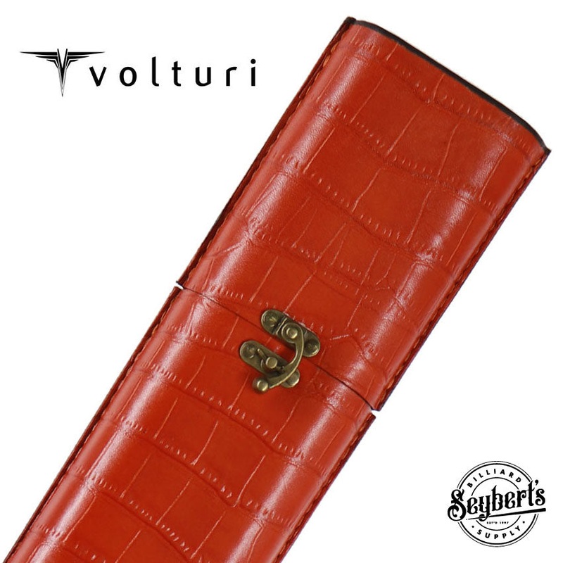 Volturi Fellini Style Orange 2x2 Hard Pool Cue Case - VCFS2X2OR