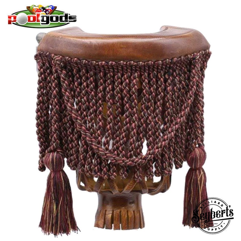 #6 Honey Fringe Leather Table Pocket Set of 6