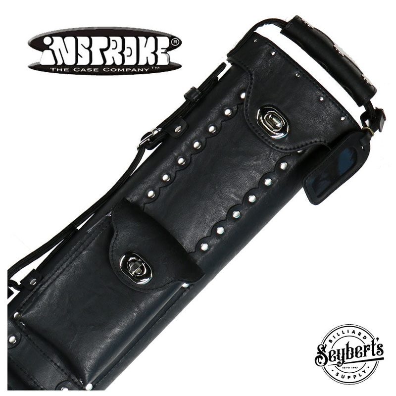 Instroke Vinyl Cowboy Black 2x3 Pool Cue Case - VC23B