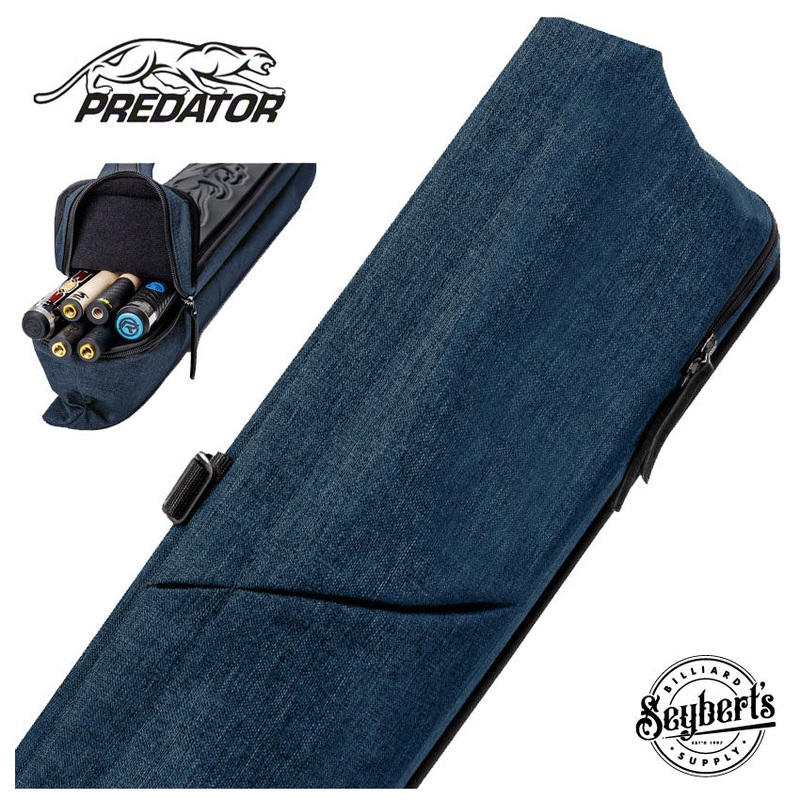 Predator Urbain Blue Top Zipper 2x4 Hard Pool Cue Case -  PREU2X4BLH