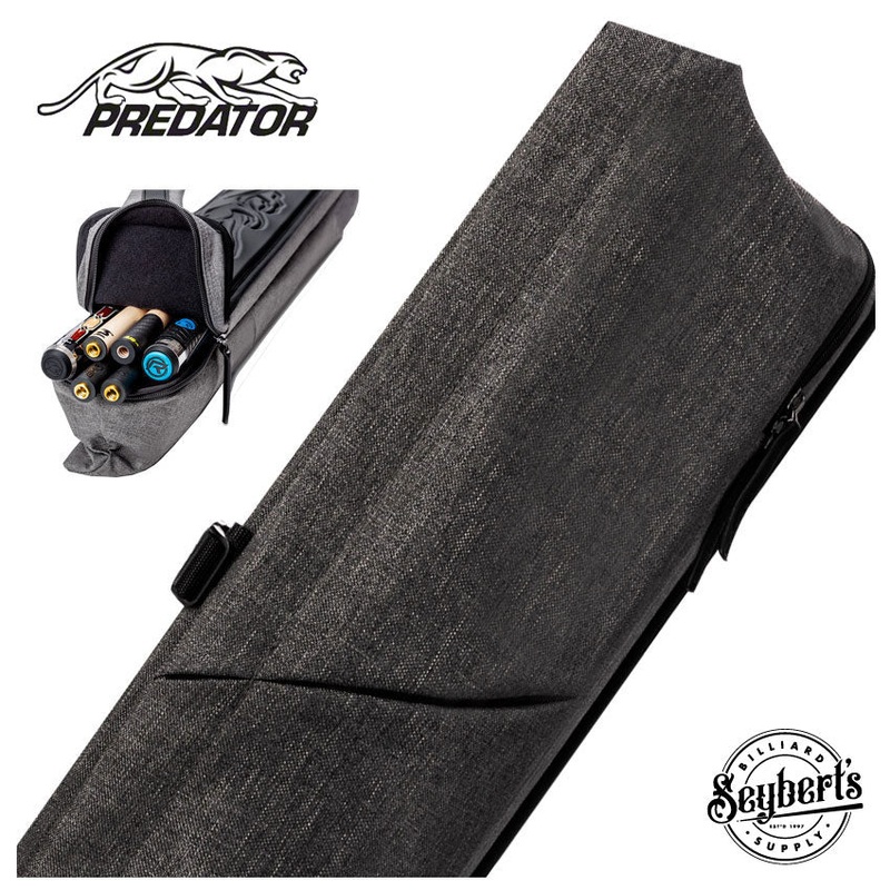 Predator Urbain Grey Top Zipper 2x4 Hard Pool Cue Case - PREU2X4GRH
