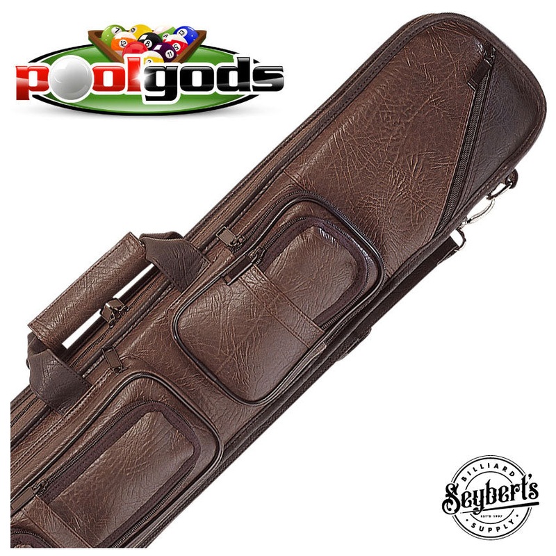 Lucasi Brown 2x4 Soft Pool Cue Case - LC24BR