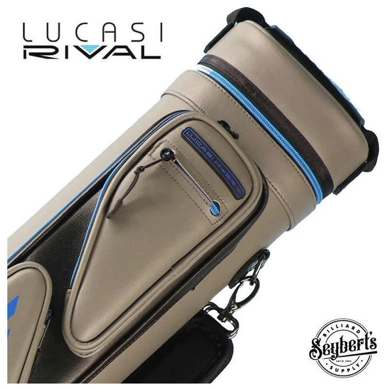 Lucasi Hybrid Rival Grey and Blue 4x8 Pool Cue Case - PXC2048