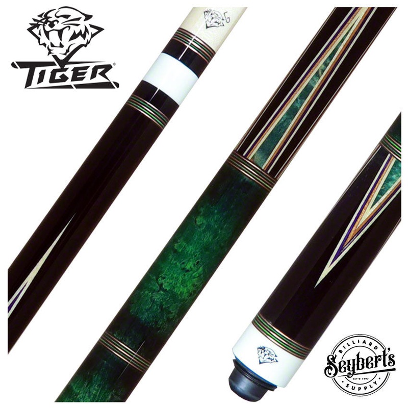 Tiger Custom One Of a Kind Green HD-Series Play Cue - TIGERCUSTOM1