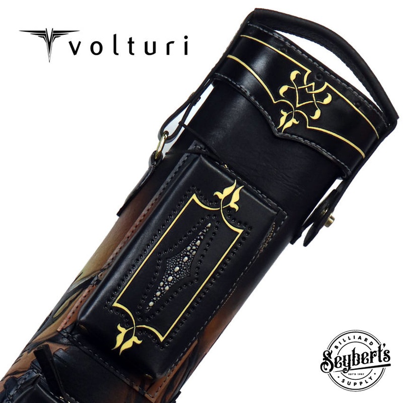 Volturi Custom Batman Yellow 4x8 Hard Pool Cue Case - VCBATMAN4X8Y