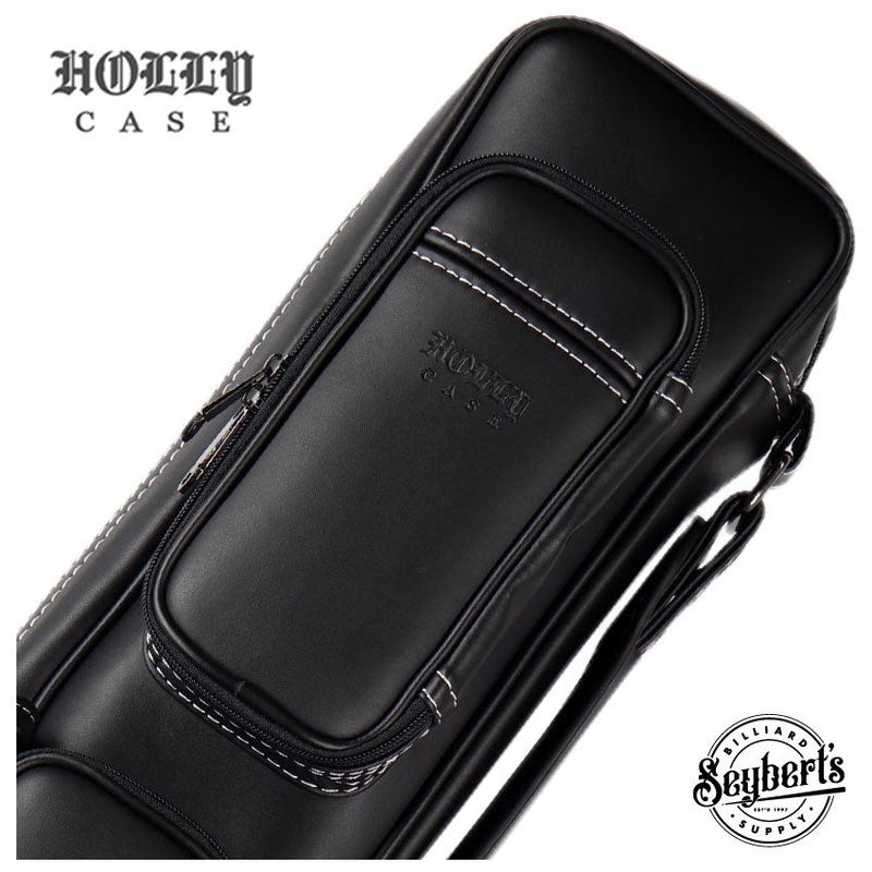 Holly Butterfly Stitched White 3x5 Pool Cue Case - BTF35W