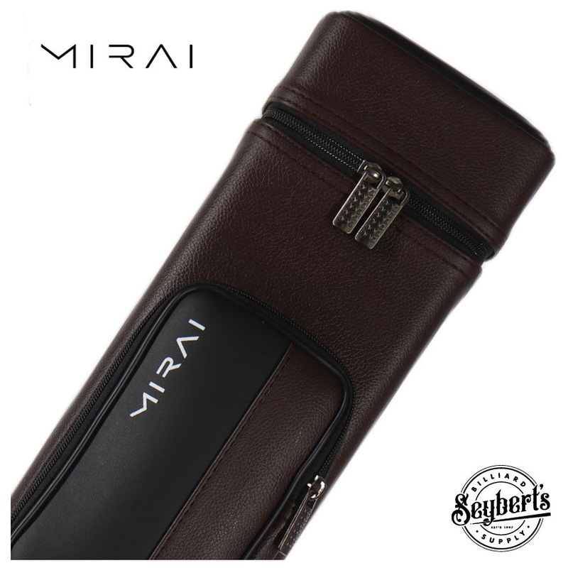 Mirai Brown and Black Pool Cue Case - MRIBR