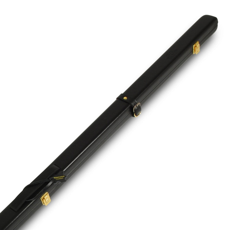 Peradon Black Leather Thin One Piece Cue Case