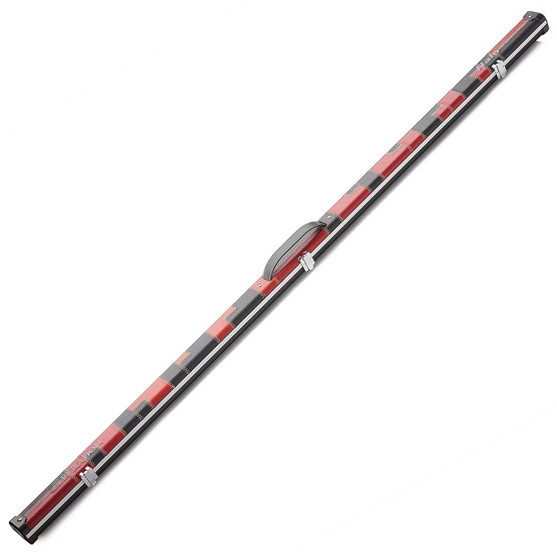 Peradon Black & Red Patch Halo Thin One Piece Cue Case