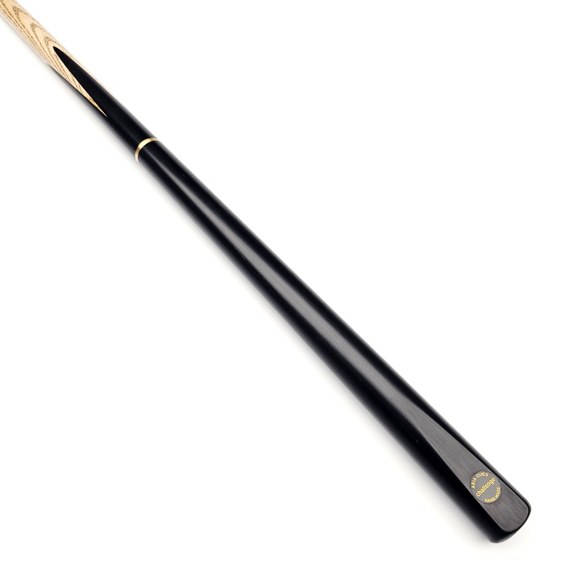 Asia Cues Challenge - 3/4 Jointed Snooker Cue 9.7mm Tip, 18oz, 58"