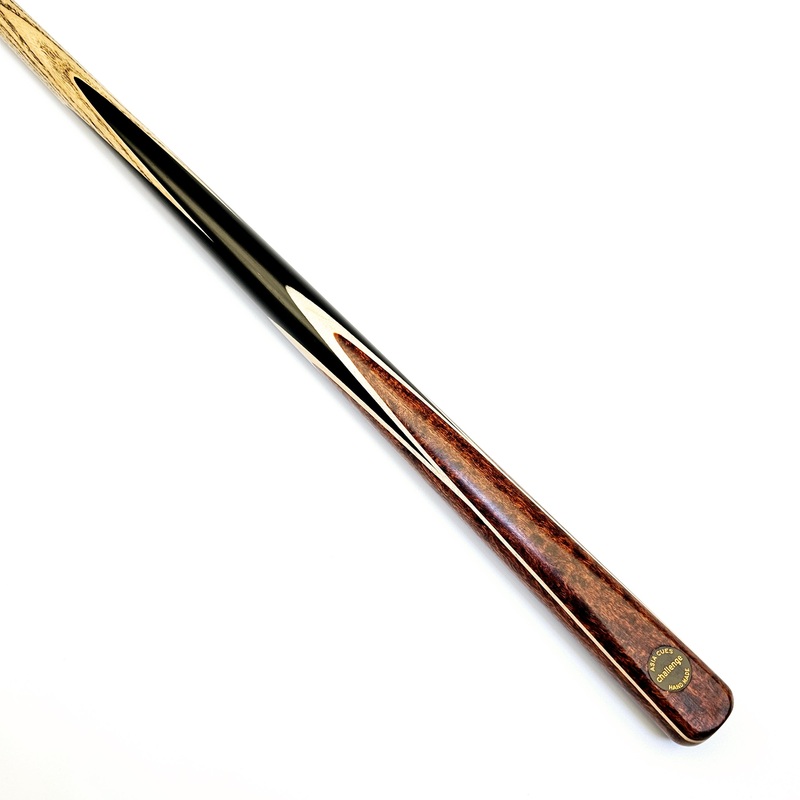 Asia Cues Challenge - One Piece Snooker Cue 9.7mm Tip, 18.4oz, 57"