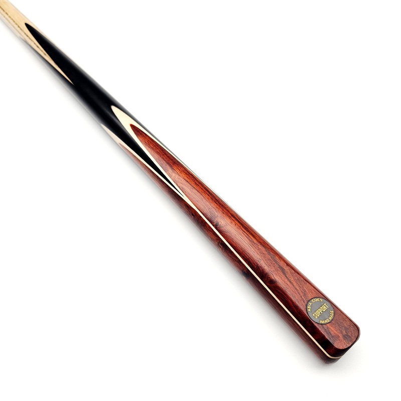 Asia Cues Support - One Piece Snooker Cue 9.6mm Tip, 18.5oz, 58"