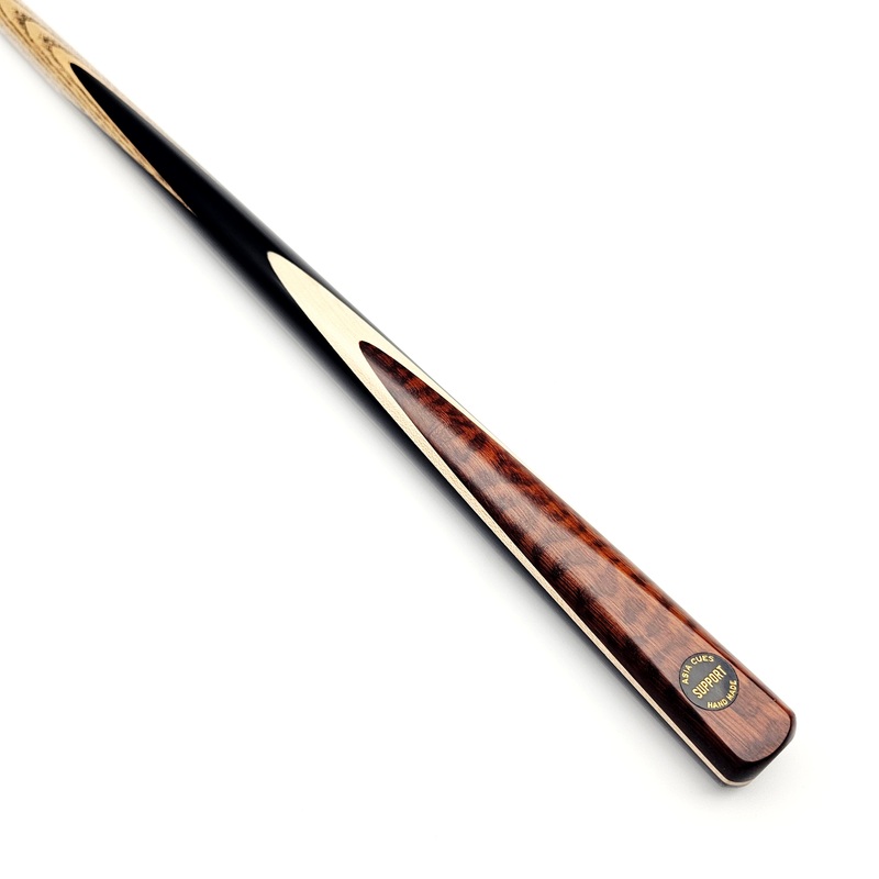 Asia Cues Support - One Piece Snooker Cue 9.8mm Tip, 17.5oz, 57.75"