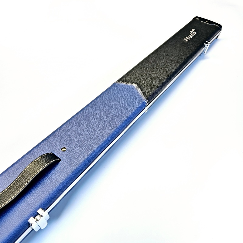 Peradon Limited Edition Black & Blue Block Halo Plus One Piece Cue Case