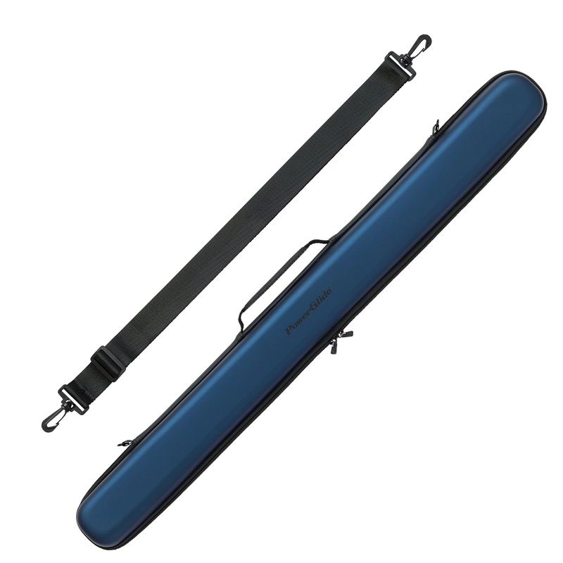 PowerGlide Metallic Blue Svartur Two Piece Cue Case