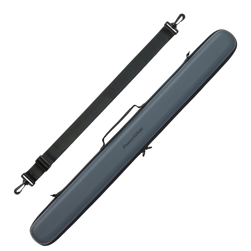 PowerGlide Metallic Grey Svartur Two Piece Cue Case