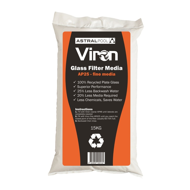 AstralPool Viron AP 25 Glass Filter Media Fine 15kg