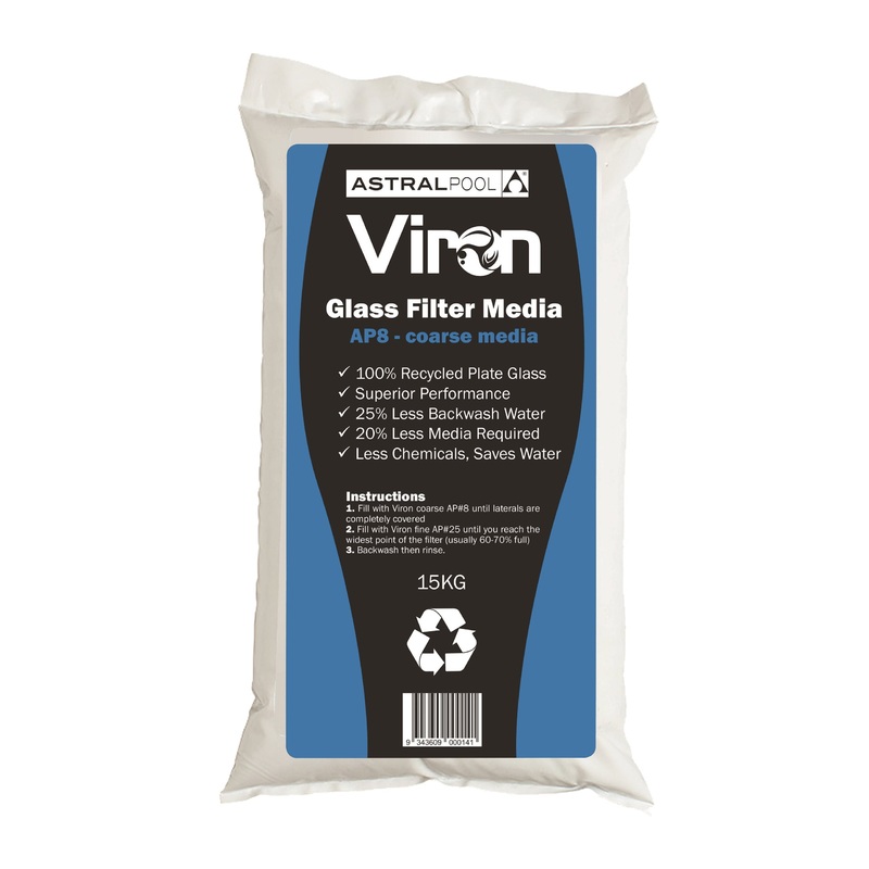 AstralPool Viron AP 8 Glass Filter Media Coarse 15kg