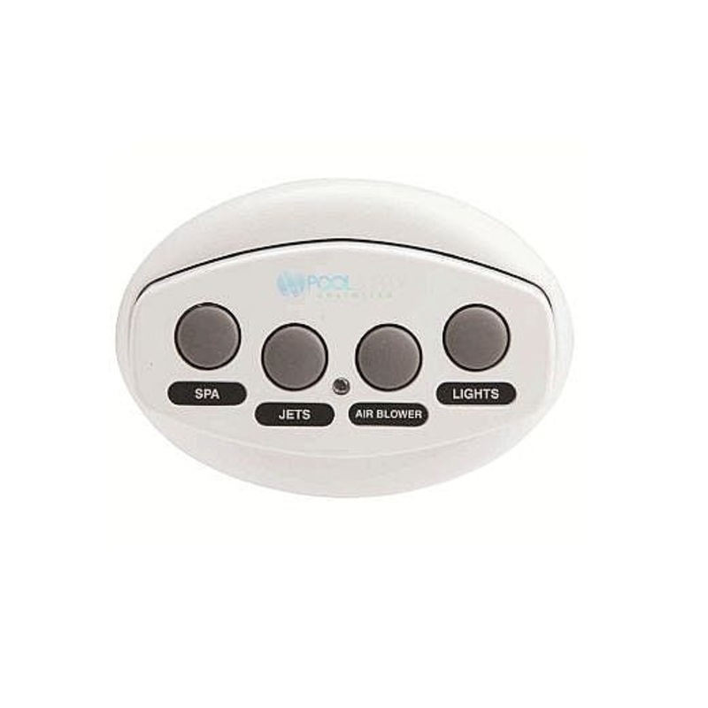 Pentair iS4 Spa-Side Remote 4 Button White 150' Cable