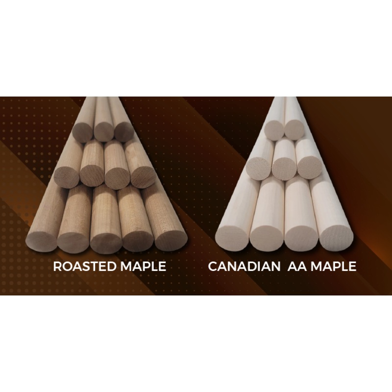 Champeau VacuBright Shaft Dowels - Maple & Roasted Maple