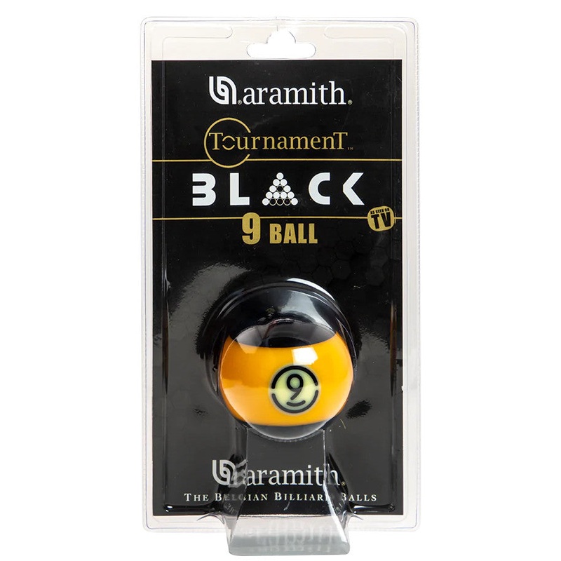 Aramith 2-1/4" #09 Ball Duramith 57.2MM TV Black Blister Pack