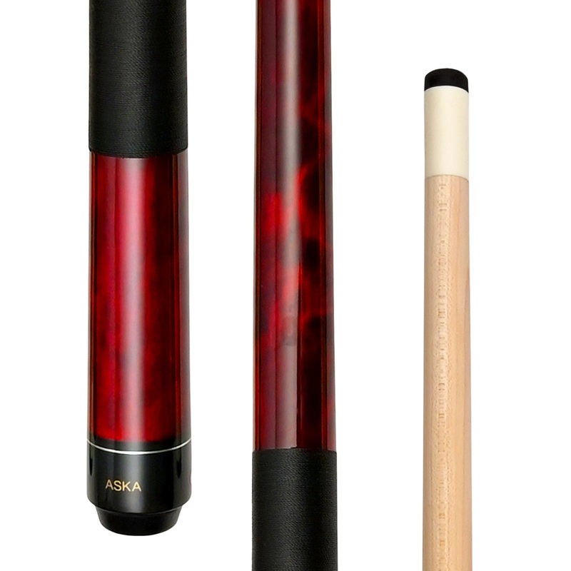 ASKA Pool Cue LEC52 Red, 52" Stick,