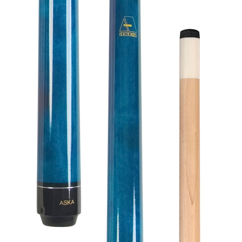 ASKA Pool Cue LECN36 Blue, 36" Stick,