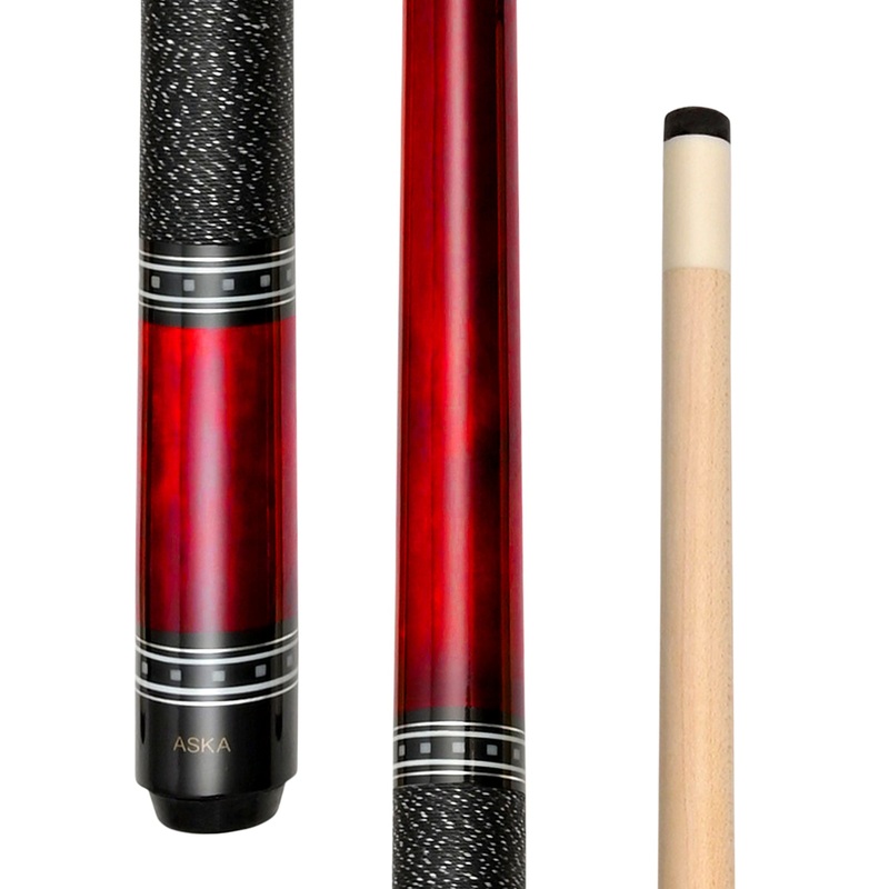 ASKA Pool Cue Red, 48" Stick, L9S48RD