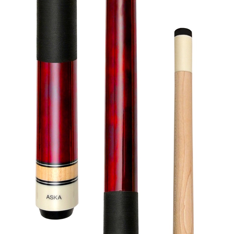 ASKA Pool Cue Red, 48" Stick, LCS48RD